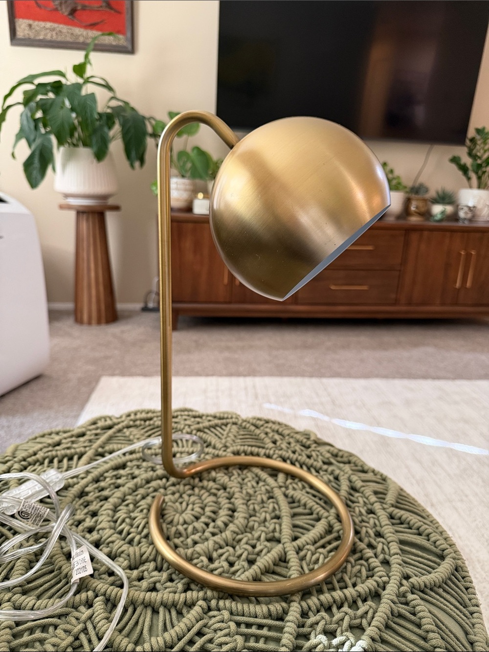 Modern arch metal Gold Dome Table/desk Lamp